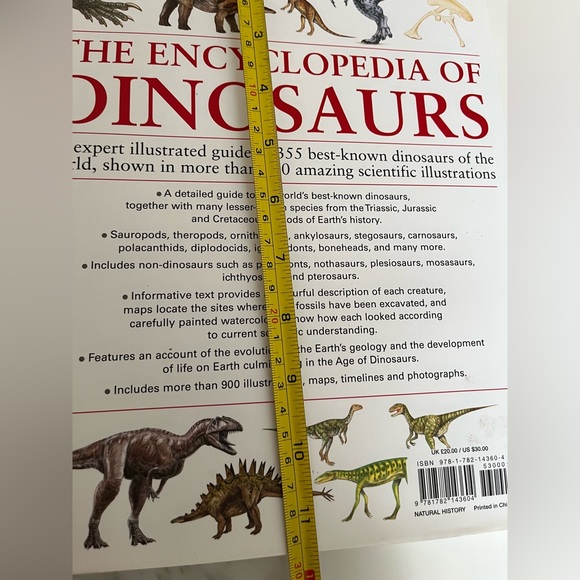 The encyclopedia of dinosaurs.  9x12” book includes 355 dinosaurs. - Picture 6 of 6